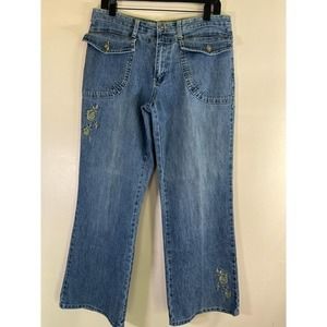 Cosmopolitan Jeanwear‎ Embroidered Jeans size 10P 27.5" inseam